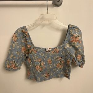 Floral crop top
